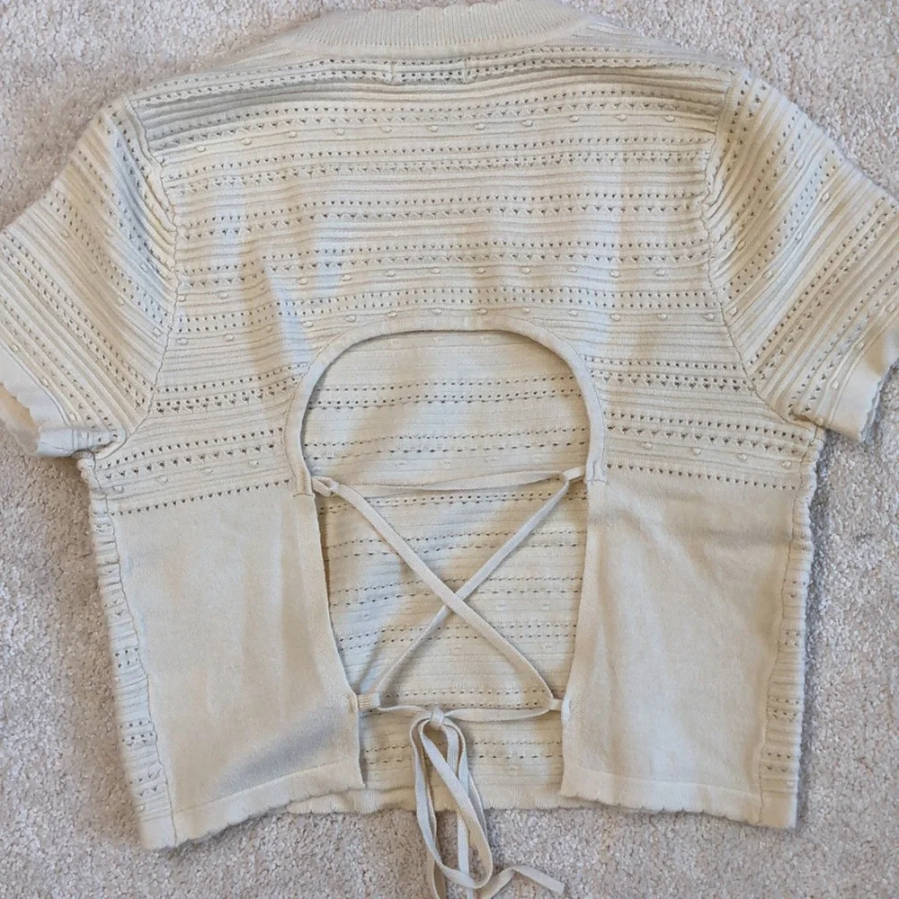 LUSH Claire Tie Back Sweater-NWT!! - Picture 6 of 10